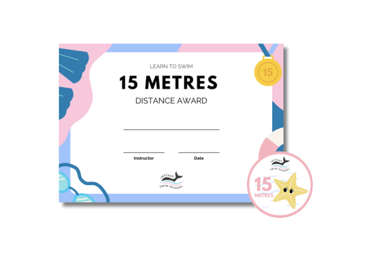 15 Metres Swim Certificate and Badge